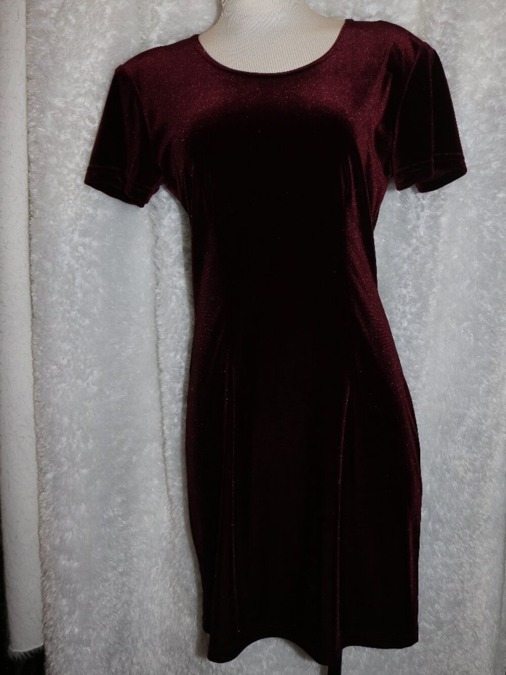 Betsy's Things pretty velvet feel size 8 dress vintage